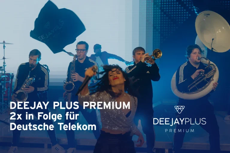 Deejay Plus Premium 2x in Folge für Telekom, hochwertiger Musikstreaming-Service.